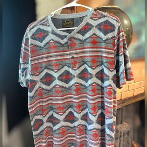 Lucky Brand Aztec Pattern T-shirt XL